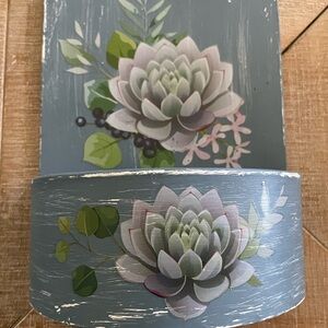 Floral Painted Wall planter